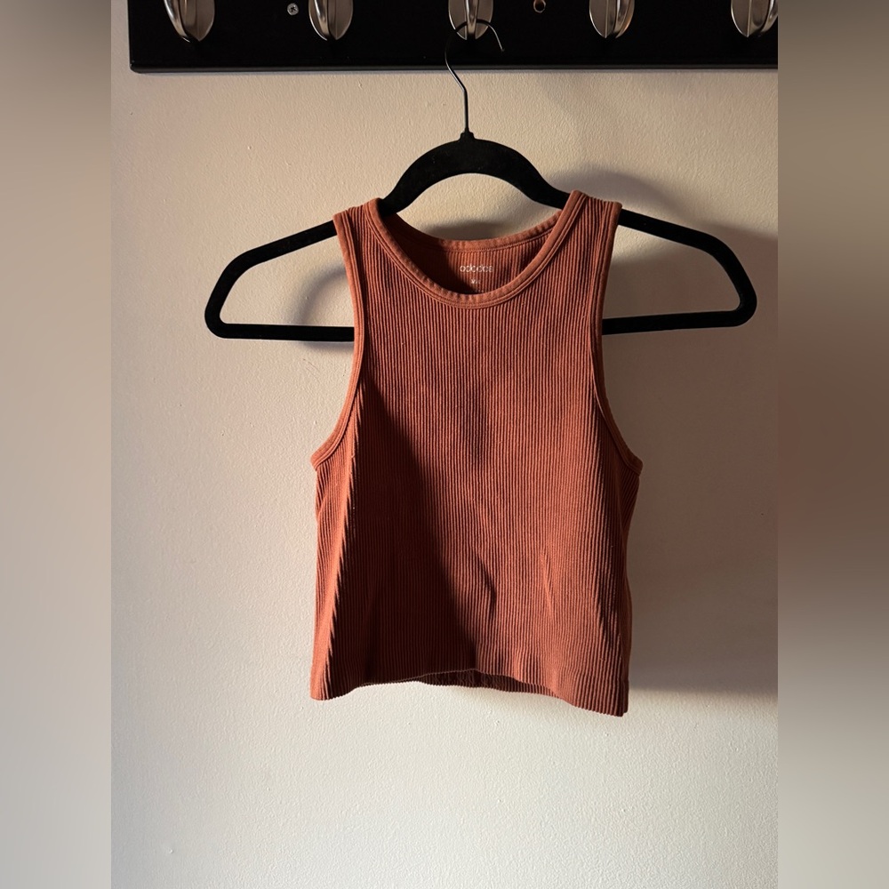 ODODOS Cropped Rib Tanks
